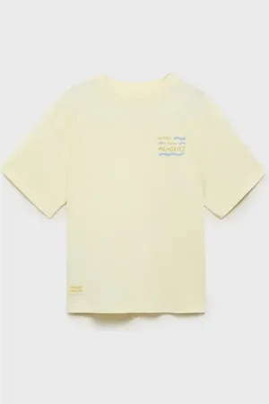 MANGO Maglietta cotone stampata