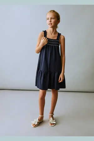 MANGO Vestito ricamo volant