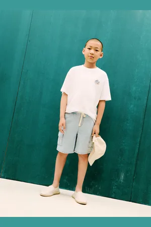 MANGO Bermuda denim cargo