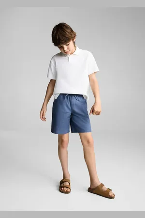 MANGO Bermuda lino vita elasticizzata