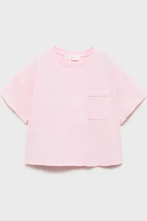 MANGO Maglietta crop tasca