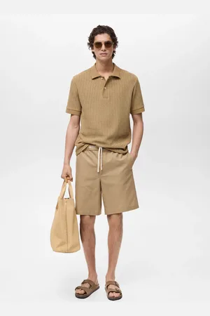 MANGO Polo maglia spessa coste