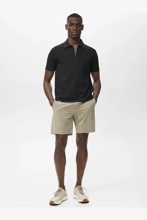 MANGO Polo zip maglia sottile COOLMAX