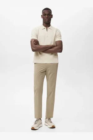 MANGO Polo zip maglia sottile COOLMAX