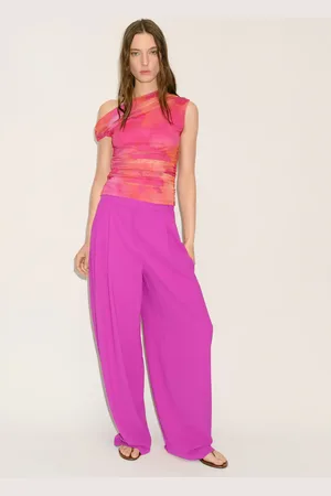 MANGO Top asimmetrico floreale