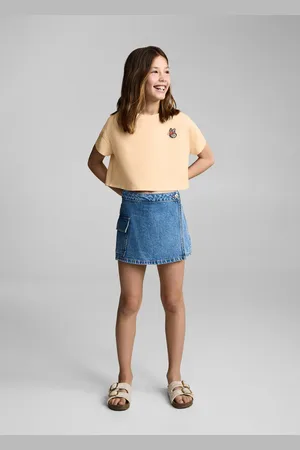MANGO Maglietta crop stampata