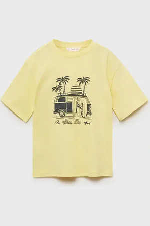 MANGO Maglietta stampata maniche corte