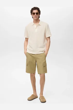 MANGO Polo maglia spessa coste