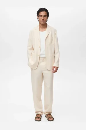 MANGO Pantaloni completo lino lyocell