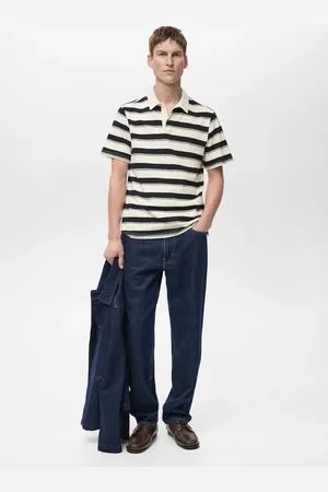 MANGO Polo 100% cotone righe