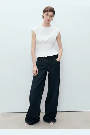 MANGO Maglietta cotone increspato