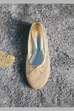 MANGO Ballerine mesh fiocco