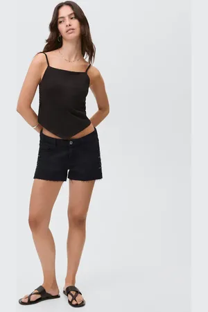 MANGO Short denim borchie