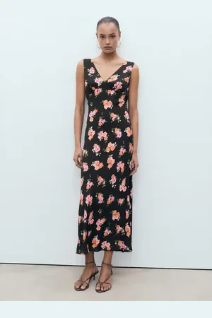 MANGO Vestito lungo floreale