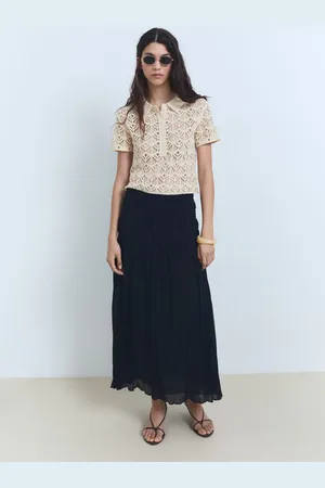 MANGO Pullover crochet maniche corte