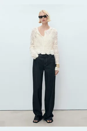 MANGO Cardigan maglia crochet