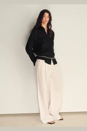 MANGO Camicia lino oversize