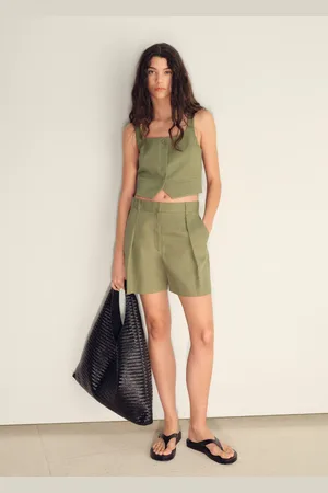 MANGO Bermuda completo misto lino