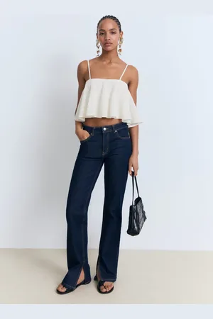 MANGO Top maglia volant