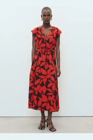 MANGO Vestito lungo stampato