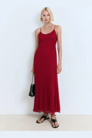 MANGO Abito chiffon stampa floreale