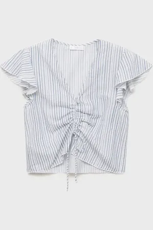 MANGO Blusa dettaglio increspato