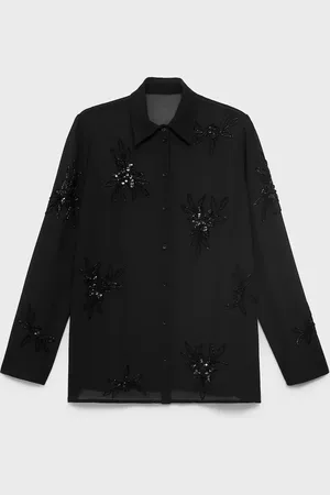MANGO Camicia ricamo pietre