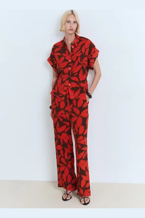 MANGO Camicia maniche corte stampata