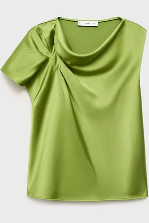 MANGO Camicia satinata increspata