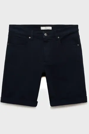 MANGO Bermuda denim slim fit