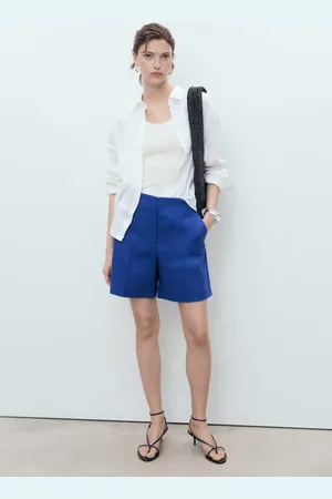 MANGO Short dritti lino
