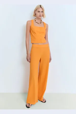 MANGO Pantaloni diritti fluidi
