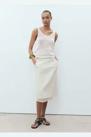 MANGO Top crochet spallini