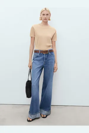 MANGO Pullover crop maniche corte