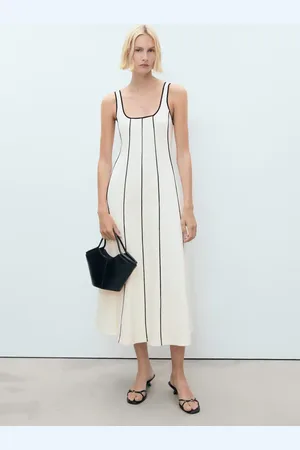 MANGO Vestito cotone righe