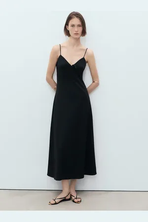 MANGO Vestito lungo scollo fiocco