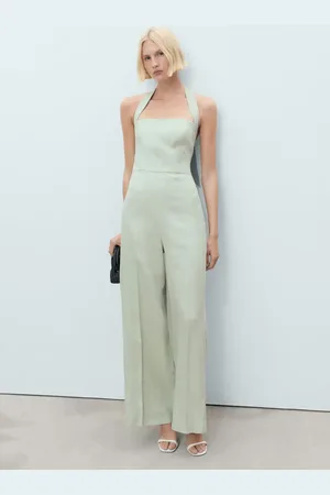 MANGO Tuta halter lino