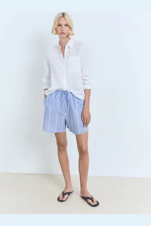 MANGO Short righe cotone