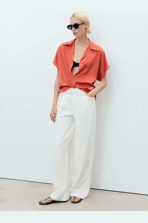 MANGO Camicia fluida maniche corte