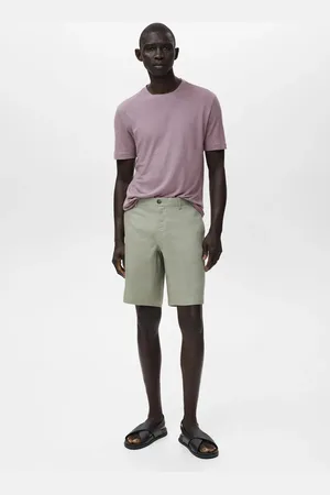 MANGO Bermuda slim-fit 100% lino