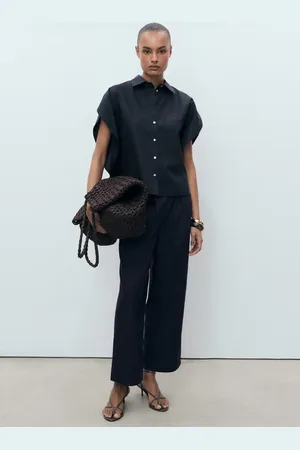 MANGO Camicia oversize maniche corte