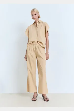 MANGO Pantaloni diritti crop