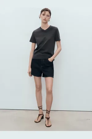 MANGO Maglietta cotone collo a V