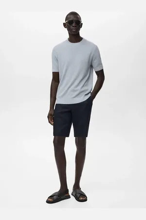 MANGO Bermuda slim-fit 100% lino