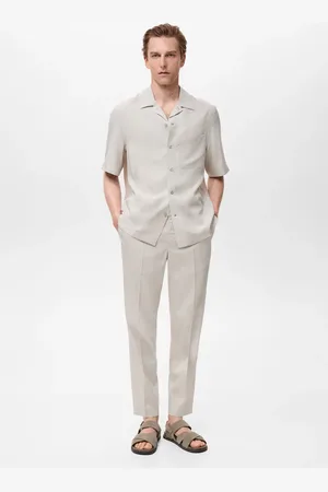 MANGO Pantaloni jogger cotone Tencel