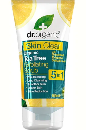 Dr Organic SKIN CLEAR 5 IN 1 Scrub Esfoliante Purificante