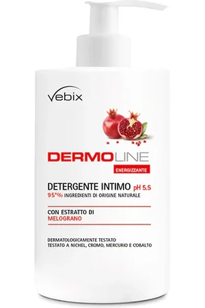 Vebix DERMOLINE Detergente Intimo ph 5,5 Melograno