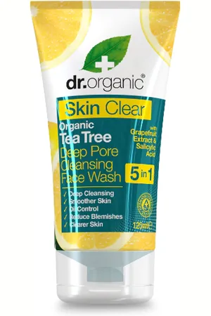 Dr Organic DEEP PORE CLEANSING FACE WASH Detergente Viso 5in1