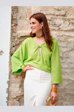 Mariquita Trasquilá Camicia fluida nudo escote s/m