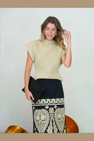 Mariquita Trasquilá Gilet punto perkins taglia unica